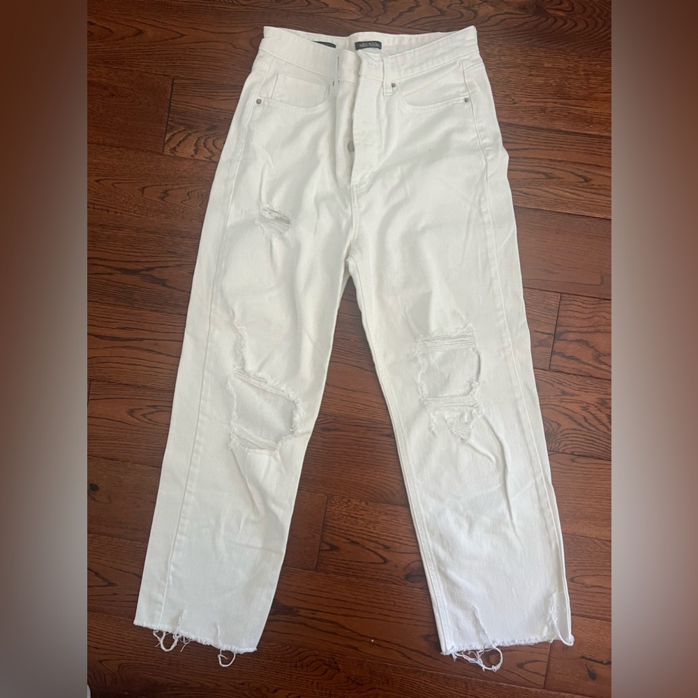 Wild fable ripped white denim jeans